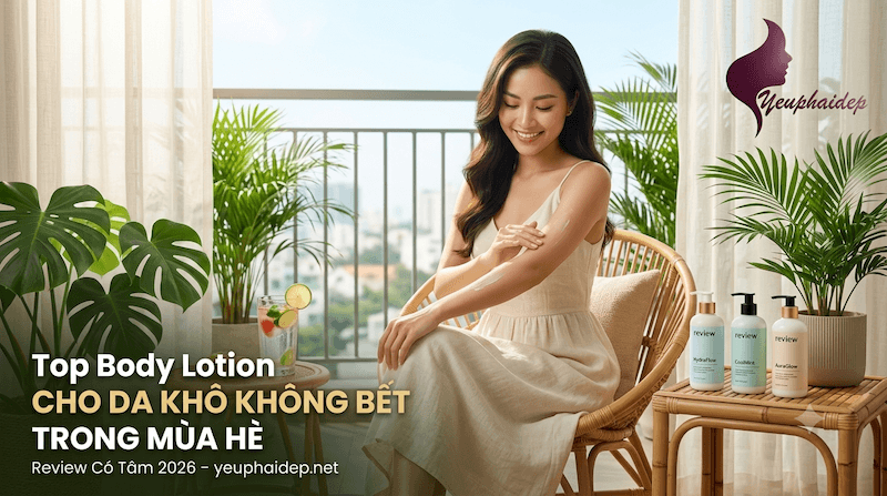 Top Body Lotion Cho Da Khô Không Bết Trong Mùa Hè – Review Có Tâm 2026