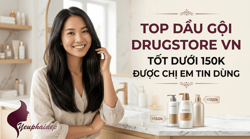 Top Dầu Gội Drugstore VN Tốt Dưới 150K Được Chị Em Tin Dùng
