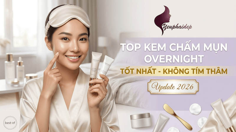 Top Kem Chấm Mụn Overnight Tốt Nhất Không Tím Thâm (Update 2026)