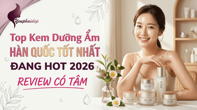 Top Kem Dưỡng Ẩm Hàn Quốc Tốt Nhất Đang Hot 2026 – Review Có Tâm