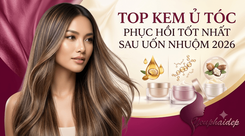 Top Kem Ủ Tóc Phục Hồi Tốt Nhất Sau Uốn Nhuộm 2026