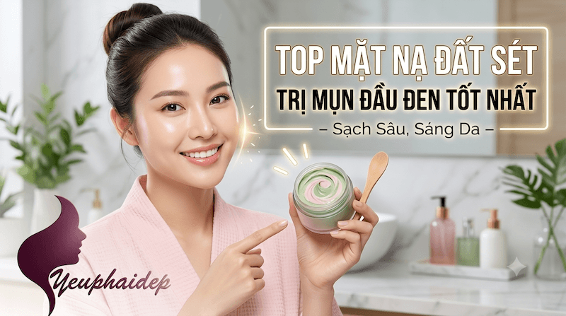 Top Mặt Nạ Đất Sét Trị Mụn Đầu Đen Tốt Nhất – Sạch Sâu, Sáng Da