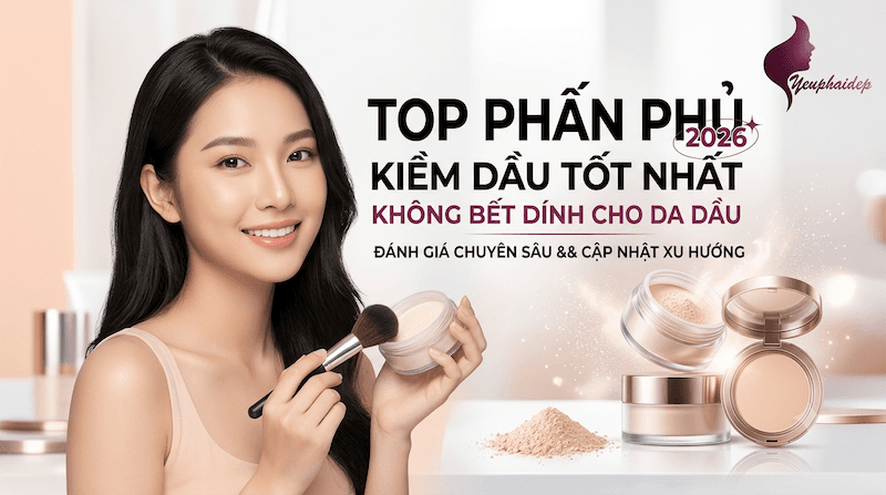 Top Phấn Phủ Kiềm Dầu Tốt Nhất Không Bết Dính Cho Da Dầu 2026