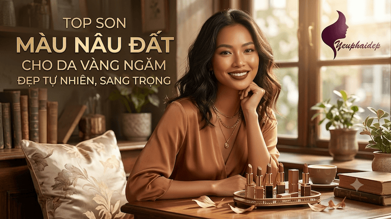Top Son Màu Nâu Đất Cho Da Vàng Ngăm Đẹp Tự Nhiên, Sang Trọng