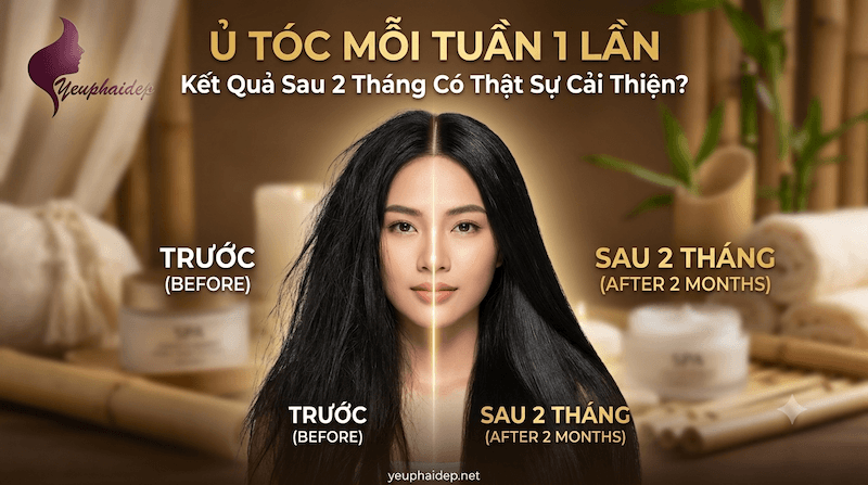 Ủ Tóc Mỗi Tuần 1 Lần, Kết Quả Sau 2 Tháng Có Thật Sự Cải Thiện?