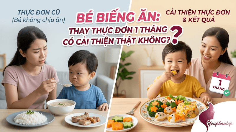 Bé Biếng Ăn Thay Thực Đơn 1 Tháng Có Cải Thiện Thật Không?