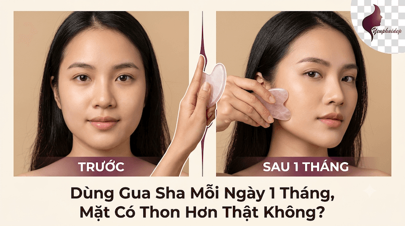 Dùng Gua Sha Mỗi Ngày 1 Tháng, Mặt Có Thon Hơn Thật Không?