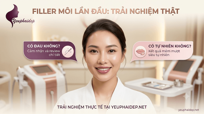 Filler Môi Lần Đầu: Trải Nghiệm Thật Có Đau Không, Có Tự Nhiên Không?