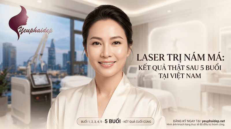Laser Trị Nám Má Kết Quả Thật Sau 5 Buổi Tại Việt Nam