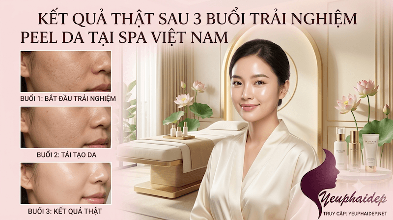 Peel Da Tại Spa Việt Nam: Kết Quả Thật Sau 3 Buổi Trải Nghiệm