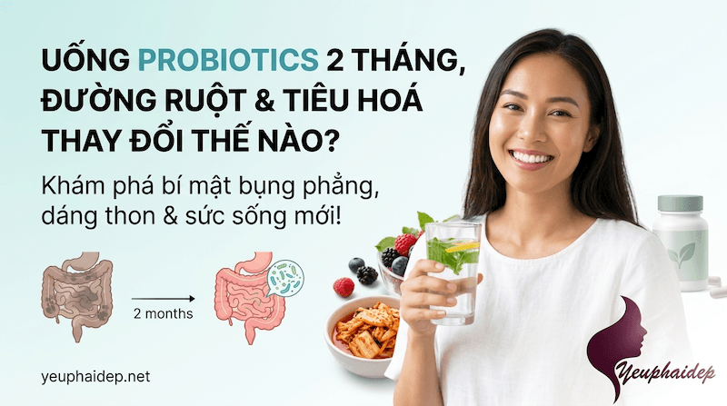 Uống Probiotics 2 Tháng, Đường Ruột & Tiêu Hoá Thay Đổi Thế Nào?