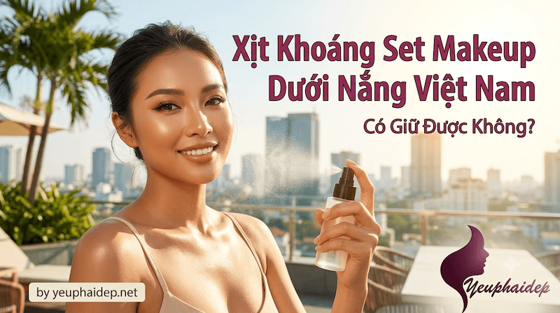 Xịt Khoáng Set Makeup Dưới Nắng Việt Nam Có Giữ Được Không?