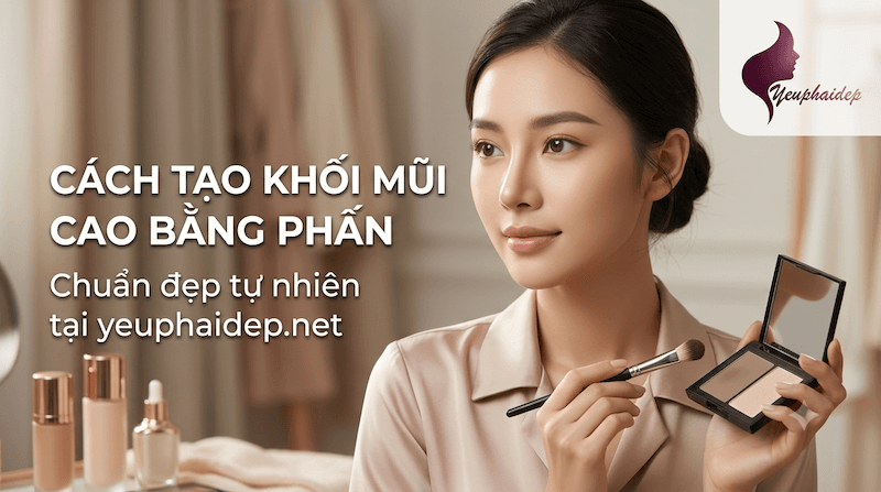 Cách Tạo Khối Mũi Cao Bằng Phấn Chuẩn Đẹp Tự Nhiên