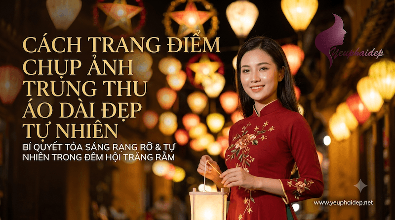 Cách Trang Điểm Chụp Ảnh Trung Thu Áo Dài Đẹp Tự Nhiên