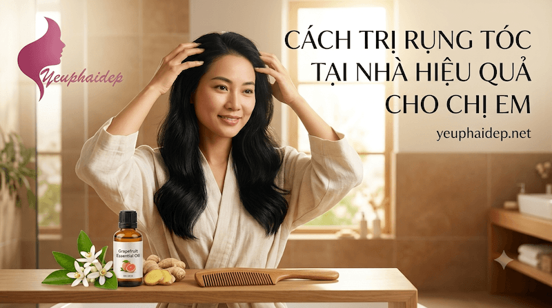 Cách Trị Rụng Tóc Tại Nhà Hiệu Quả Cho Chị Em