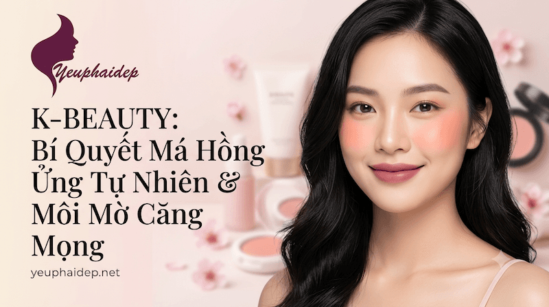 K-Beauty: Bí Quyết Má Hồng Ửng Tự Nhiên & Môi Mờ Căng Mọng