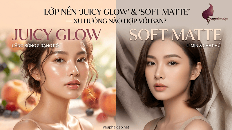 Lớp Nền "Juicy Glow" & "Soft Matte" — Xu Hướng Nào Hợp Với Bạn?