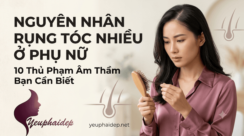 Nguyên Nhân Rụng Tóc Nhiều Ở Phụ Nữ: 10 Thủ Phạm Âm Thầm Bạn Cần Biết