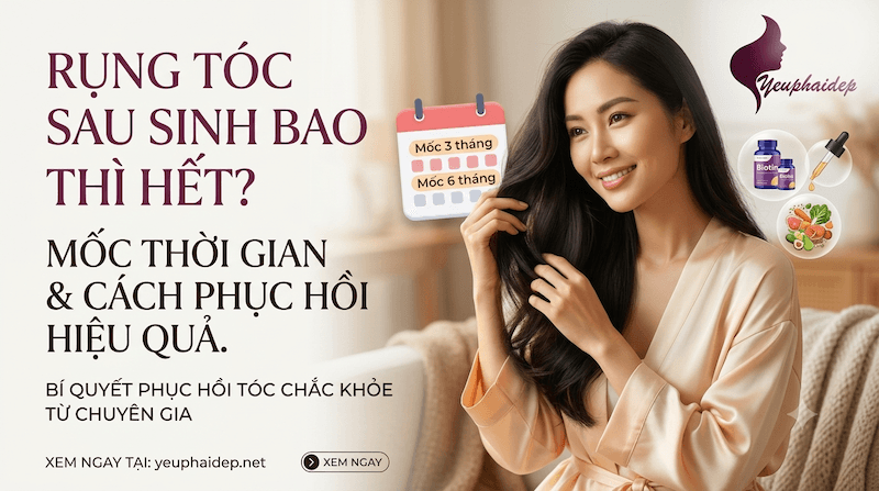 Rụng Tóc Sau Sinh Bao Lâu Thì Hết? Mốc Thời Gian & Cách Phục Hồi