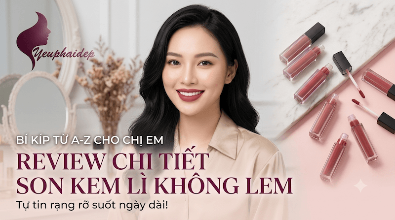 Son Kem Lì Không Lem Môi: Review Chi Tiết Từ A-Z Cho Chị Em
