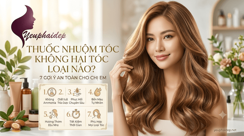 Thuốc Nhuộm Tóc Không Hại Tóc Loại Nào? 7 Gợi Ý An Toàn Cho Chị Em