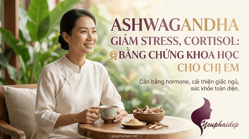 Ashwagandha Giảm Stress, Cortisol: Bằng Chứng Khoa Học Cho Chị Em