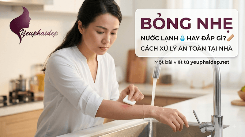 Bỏng Nhẹ Đổ Nước Lạnh Hay Đắp Gì Tốt Nhất? Cách Xử Lý An Toàn Tại Nhà