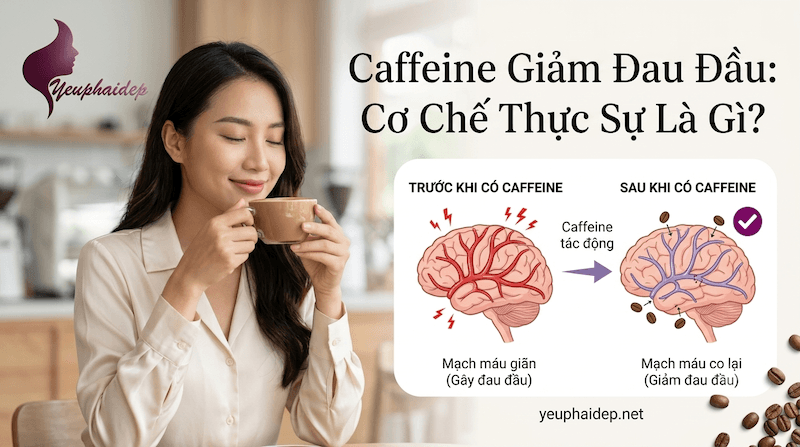 Caffeine Giảm Đau Đầu: Cơ Chế Thực Sự Là Gì?