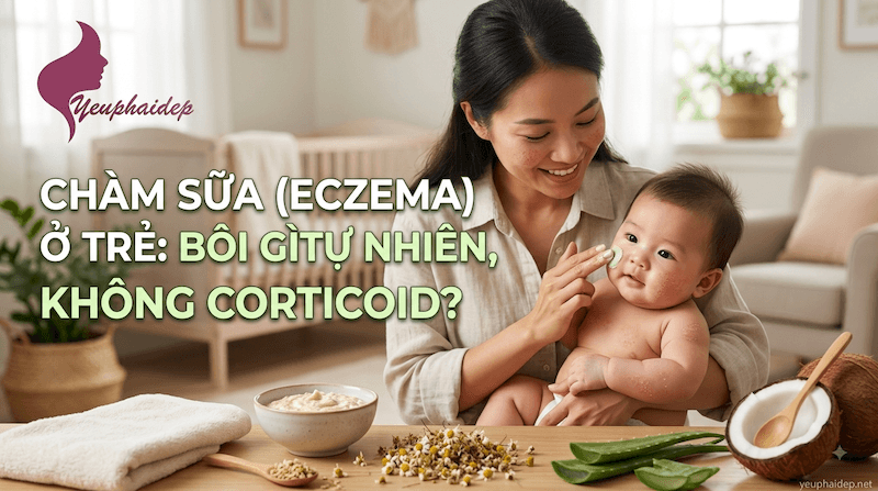 Chàm Sữa (Eczema) Ở Trẻ Bôi Gì Tự Nhiên, Không Corticoid?