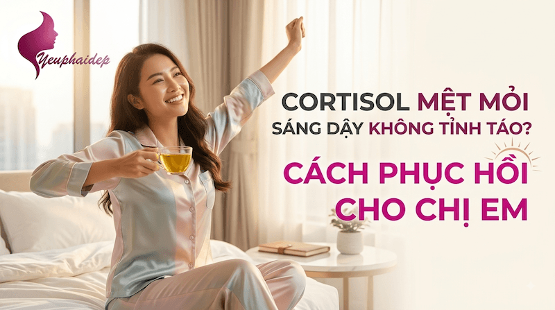 Cortisol Mệt Mỏi Sáng Dậy Không Tỉnh Táo? Cách Phục Hồi Cho Chị Em
