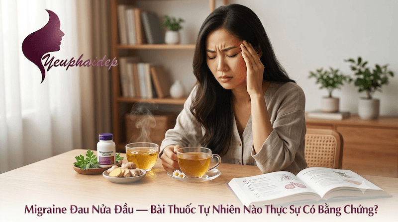 Migraine Đau Nửa Đầu — Bài Thuốc Tự Nhiên Nào Thực Sự Có Bằng Chứng?
