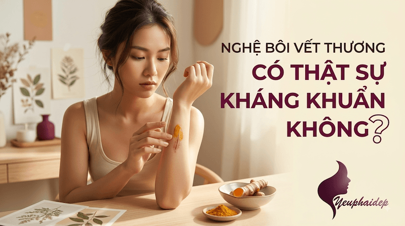 Nghệ Bôi Vết Thương Có Thật Sự Kháng Khuẩn Không?
