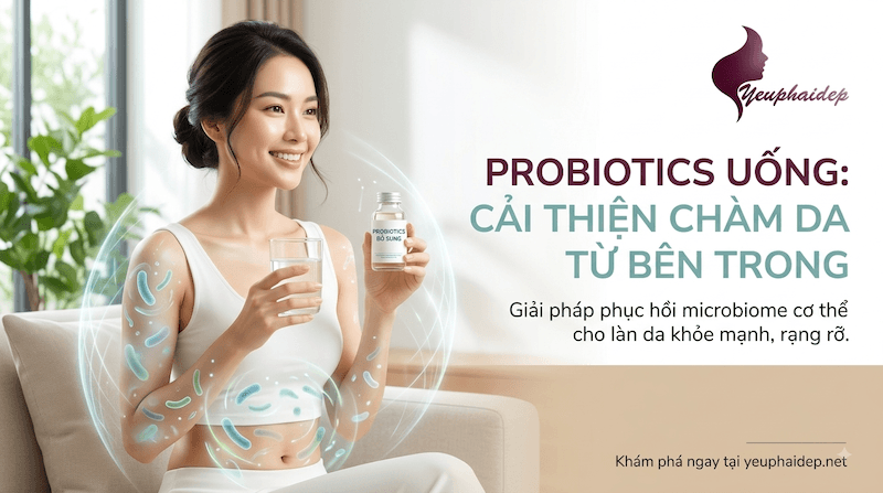 Probiotics Uống Giúp Cải Thiện Chàm Da Từ Bên Trong