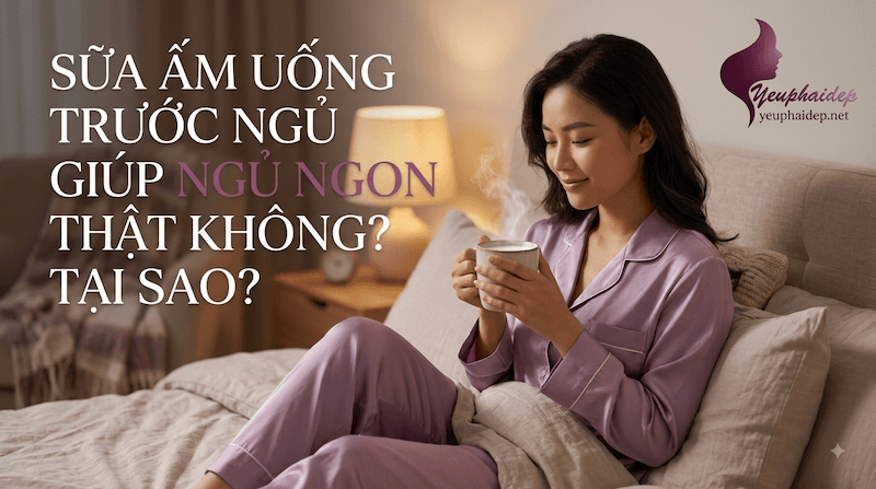 Sữa ấm uống trước ngủ giúp ngủ ngon thật không? Tại sao?