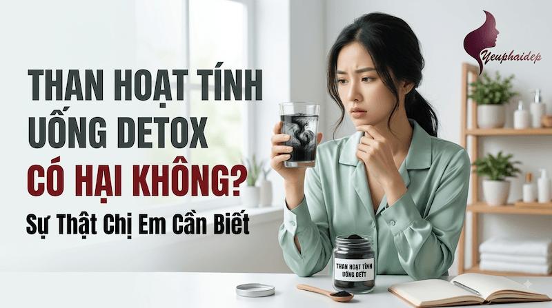 Than Hoạt Tính Uống Detox Có Hại Không? Sự Thật Chị Em Cần Biết
