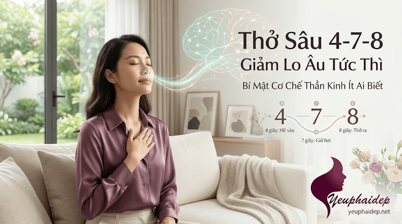 Thở Sâu 4-7-8 Giảm Lo Âu Tức Thì: Bí Mật Cơ Chế Thần Kinh Ít Ai Biết