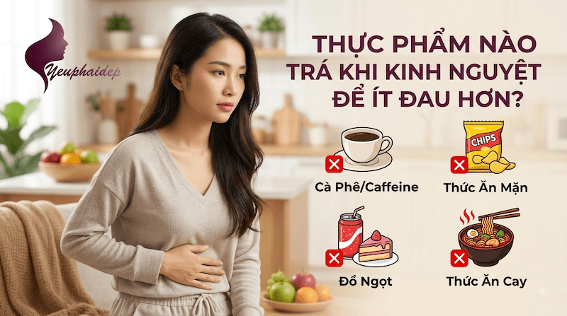 Thực Phẩm Nào Tránh Khi Kinh Nguyệt Để Ít Đau Hơn?