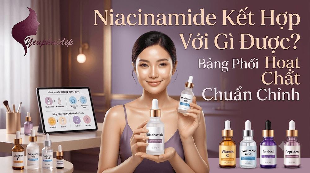 Niacinamide Kết Hợp Với Gì Được? Bảng Phối Hoạt Chất Chuẩn Chỉnh