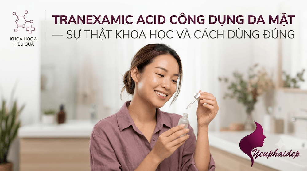 Tranexamic Acid Công Dụng Da Mặt — Sự Thật Khoa Học Và Cách Dùng Đúng