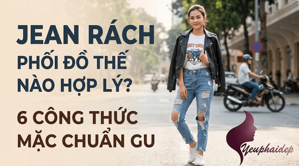 Jean Rách Phối Đồ Thế Nào Hợp Lý? 6 Công Thức Mặc Chuẩn Gu