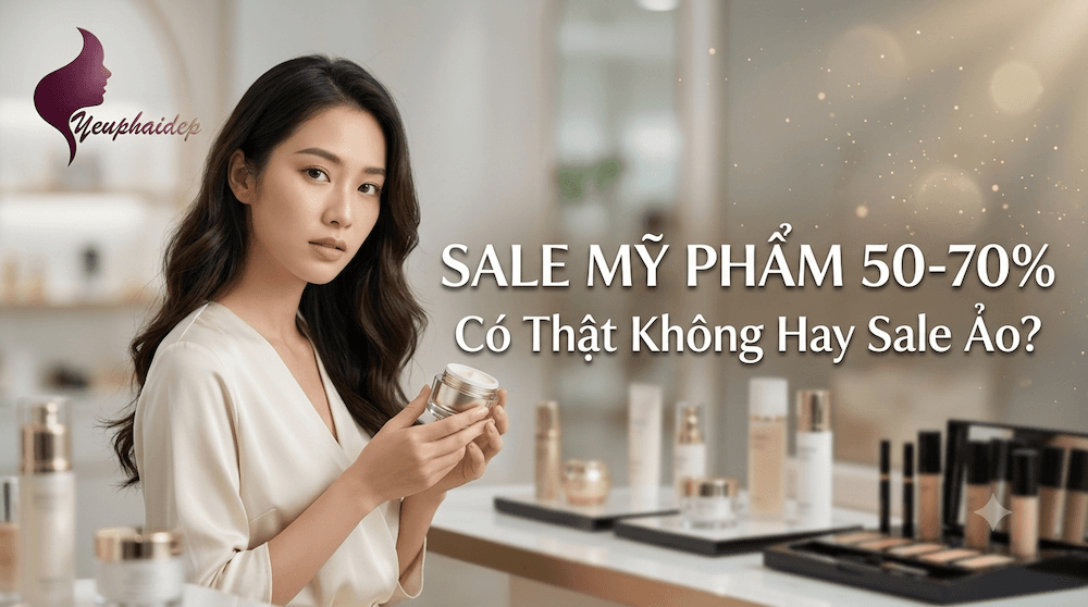 Sale Mỹ Phẩm 50-70%: Có Thật Không Hay Sale Ảo?