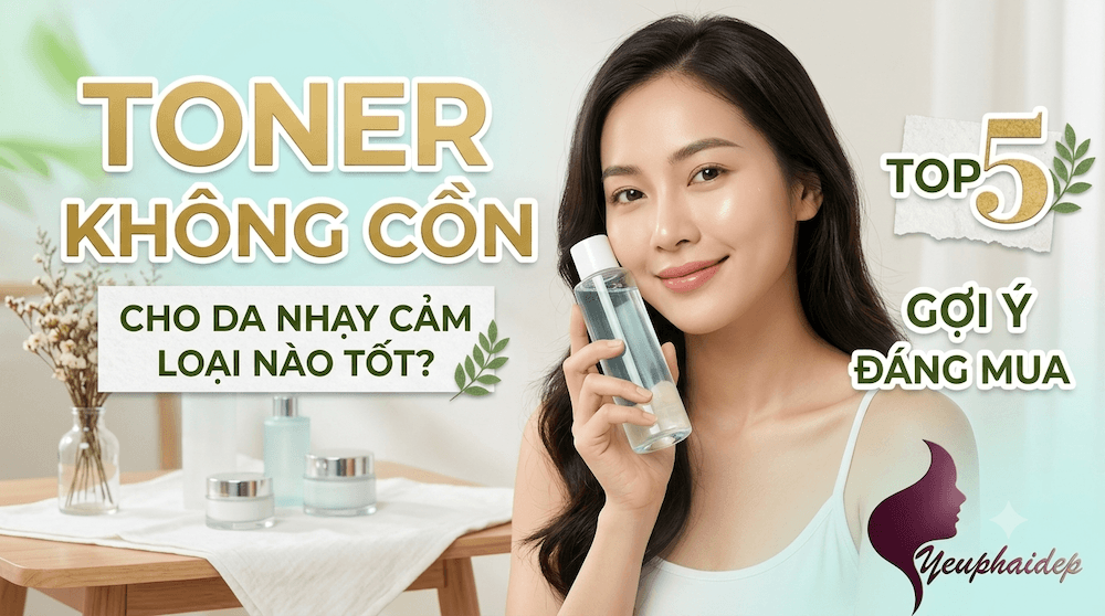 Toner Không Cồn Cho Da Nhạy Cảm Loại Nào Tốt? Top 5 Gợi Ý Đáng Mua