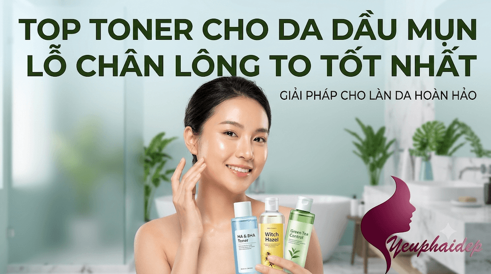 Top Toner Cho Da Dầu Mụn Lỗ Chân Lông To Tốt Nhất