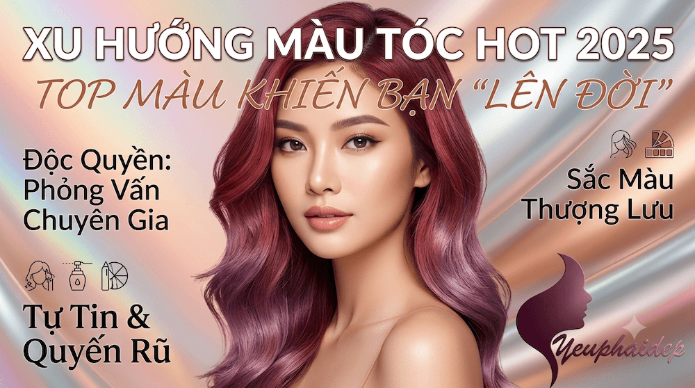 Xu Hướng Màu Tóc Hot 2025: Top Màu Khiến Bạn "Lên Đời"